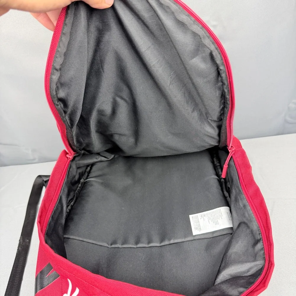 Jordan Jumpman Backpack Red Black 9A0172-KR5 Athletic School Gym Bag